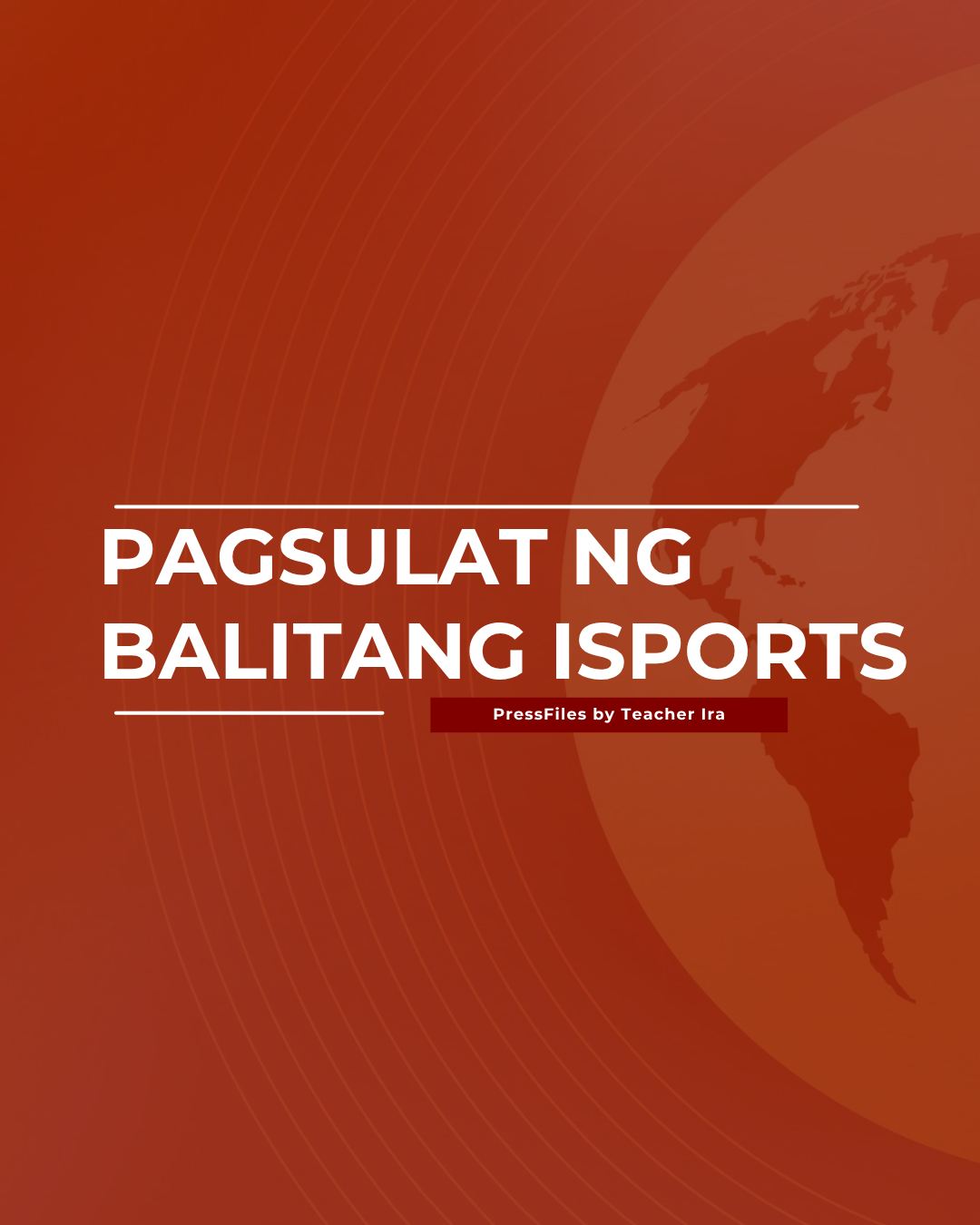PAGSULAT NG BALITANG ISPORTS GUIDE