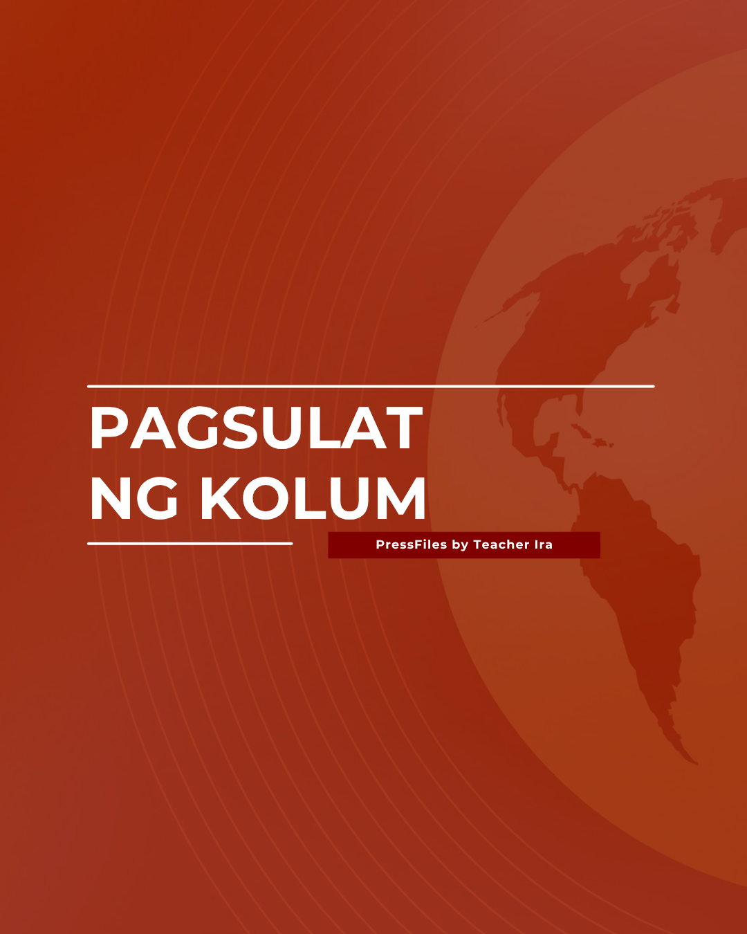 PAGSULAT NG KOLUM GUIDE