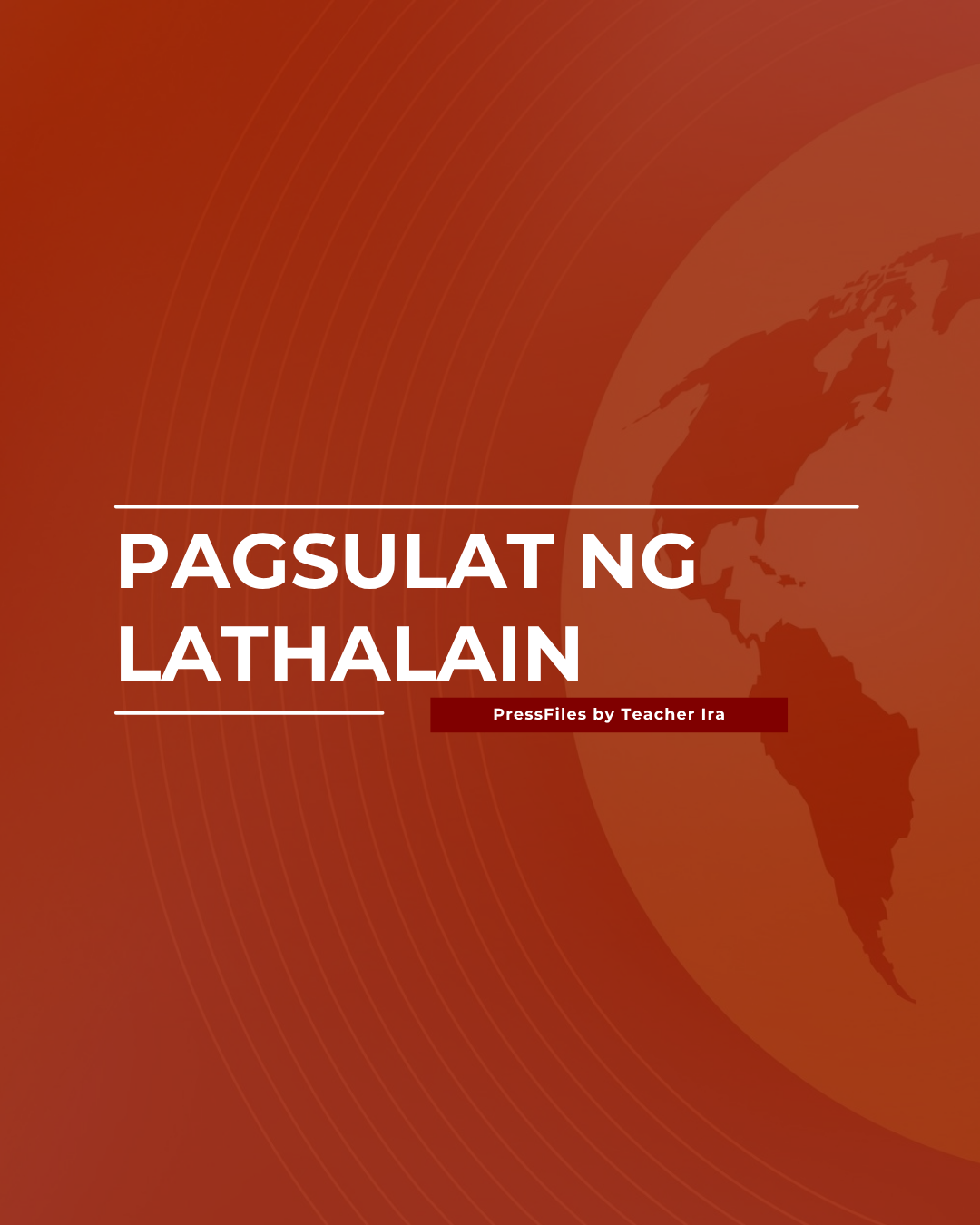 PAGSULAT NG LATHALAIN GUIDE